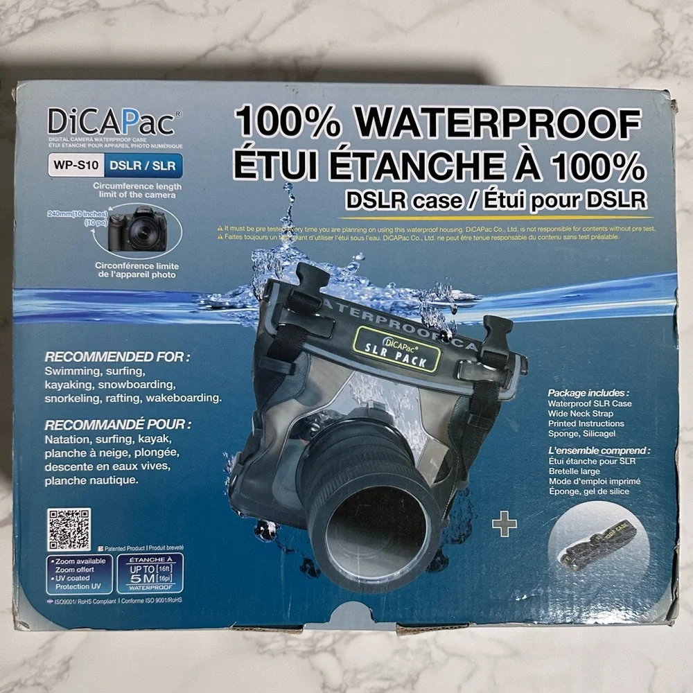DiCAPac WP-S10 Waterproof Camera Case (for Underwater Photography, etc) Open Box
